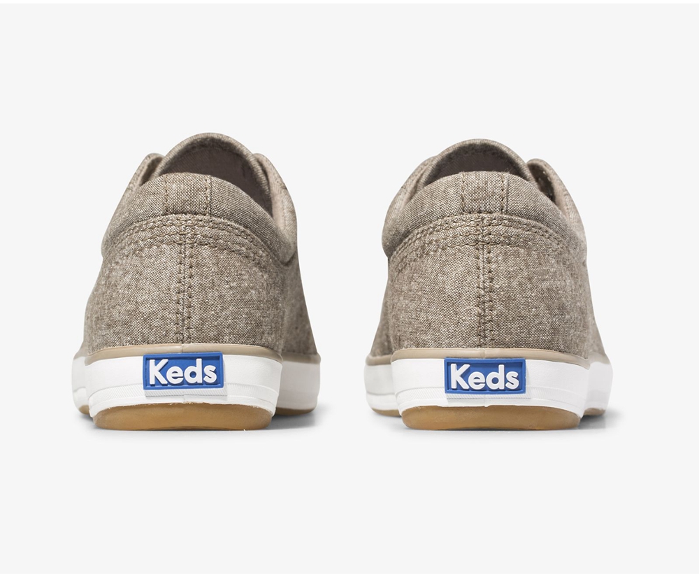 Πανινα Παπουτσια Γυναικεια - Keds Center Brushed Denim - Γκρι - VKNFX2069